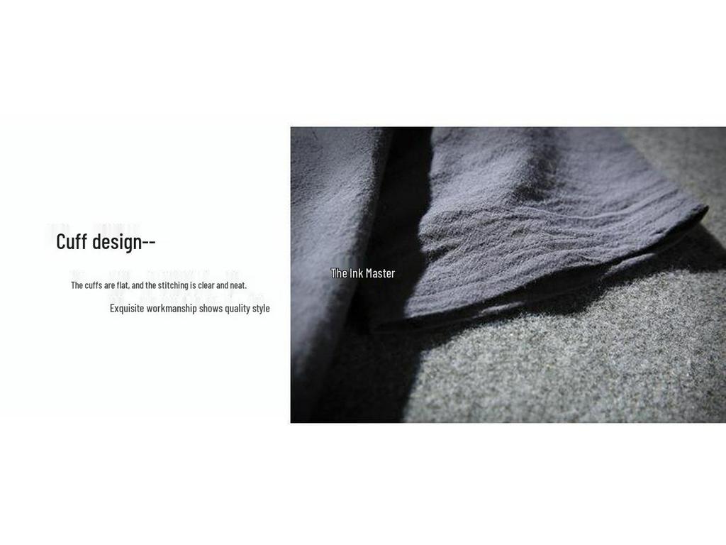 Men's Summer 2022 Cotton Linen Two-Button Short Sleeve T-Shirt - Soft & Breathable