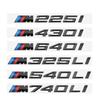 -3D ABS Black Logo M 135i 140i 235i 240i 550i 760i Emblem Badge Car Rear Trunk Sticker For F20 F40 F22 F44 G30 Accessories