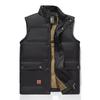 Autumn Winter Men's Waterproof Vest Jackets Sleeveless Coat Fashion Big Size Male Warm Waistcoat Fleece Vest Men Clothing