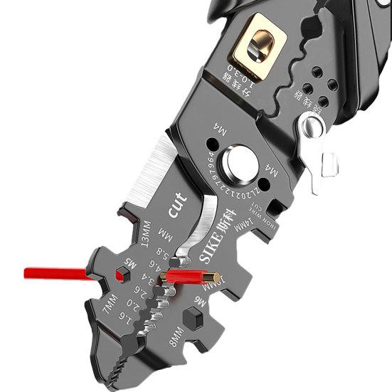 25 in 1 Wire Strippers Ergonomic Handle Precise Stripping Cutting Crimping Multifunctional Wire Stripper Tool DIY Electrician Tool