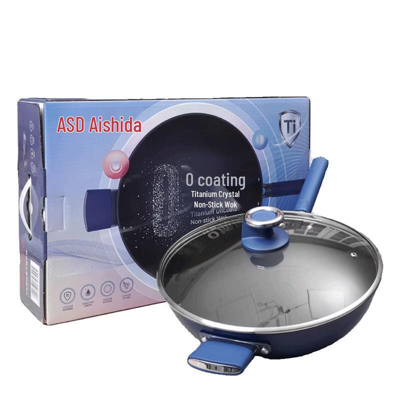 ASD 0-Coating Titanium Non-Stick Wok