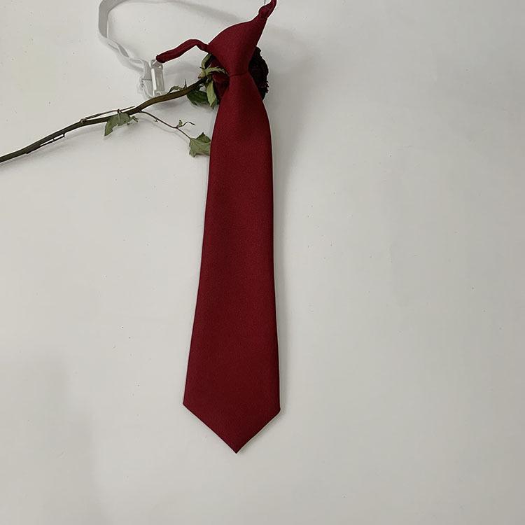 Japanische Schuluniform College-Stil JK Fliege Hemdkragen - Kaffee