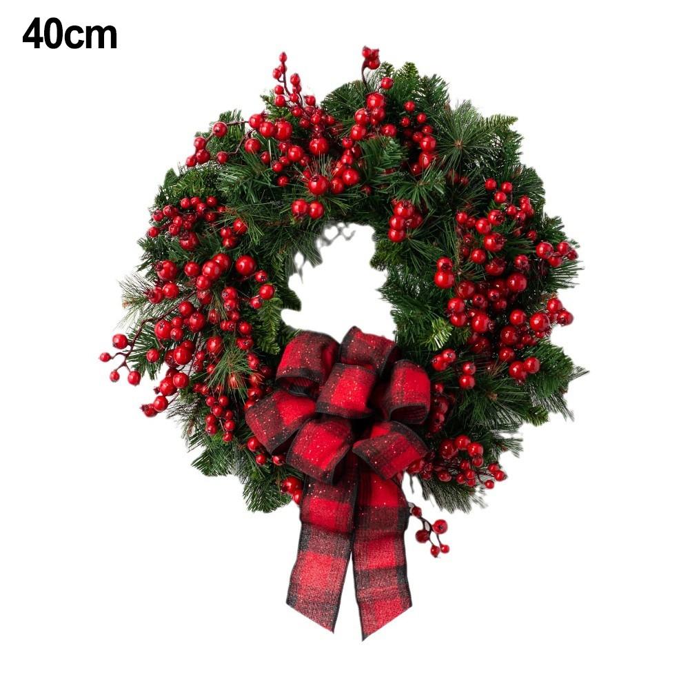 

Размер 30 см Рождественский венок Декор из ягод падуба Легко повесить 40cm