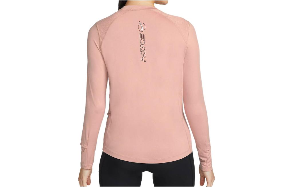 Nike T Shirts Women's Pink Crew Neck Moderate Straight Fit DM7476-609