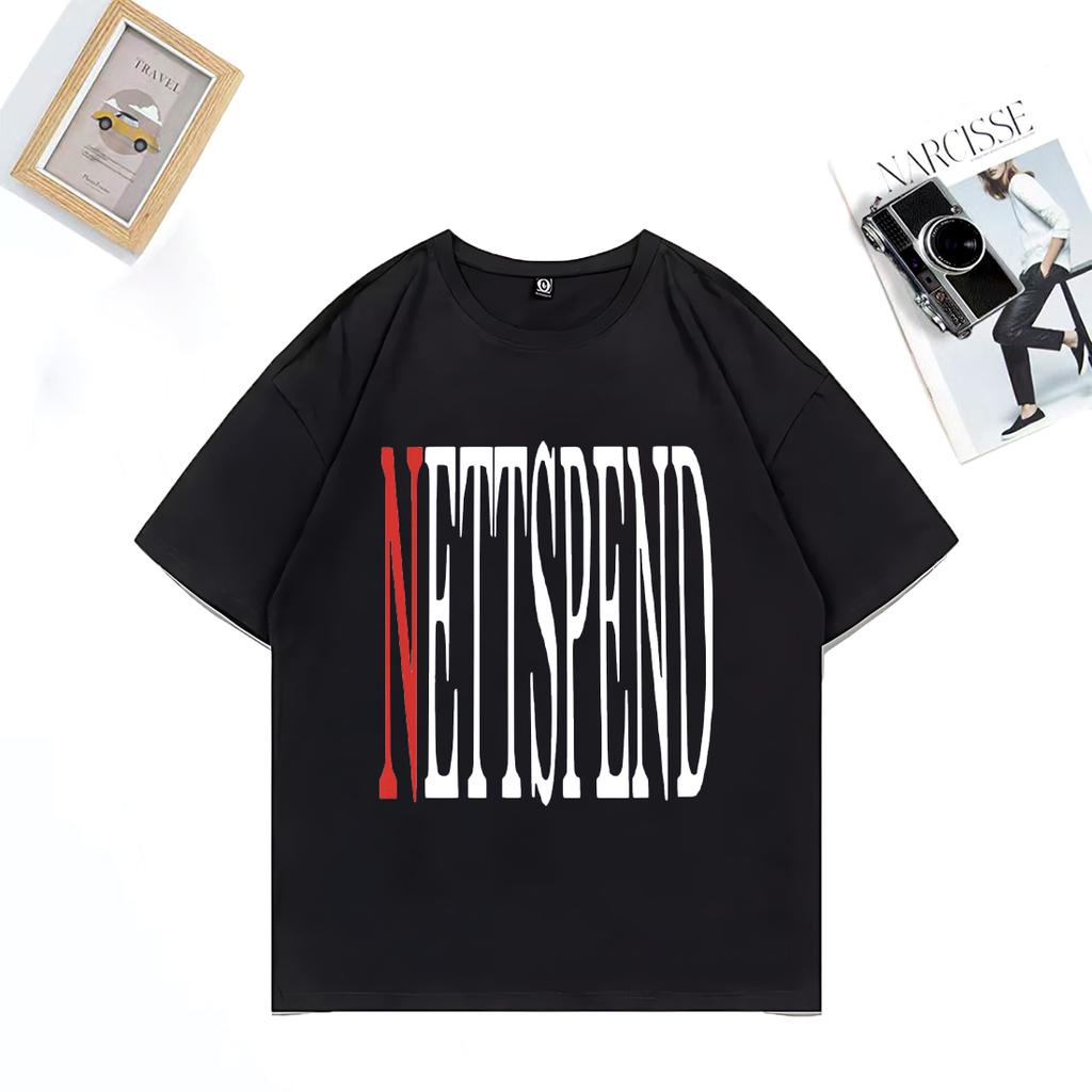 NETTSPEND TOUR Abbigliamento NUOVO Unisex Hip Hop streetwear T-shirt vintage oversize 100% cotone manica corta Moda Unisex T-shirt