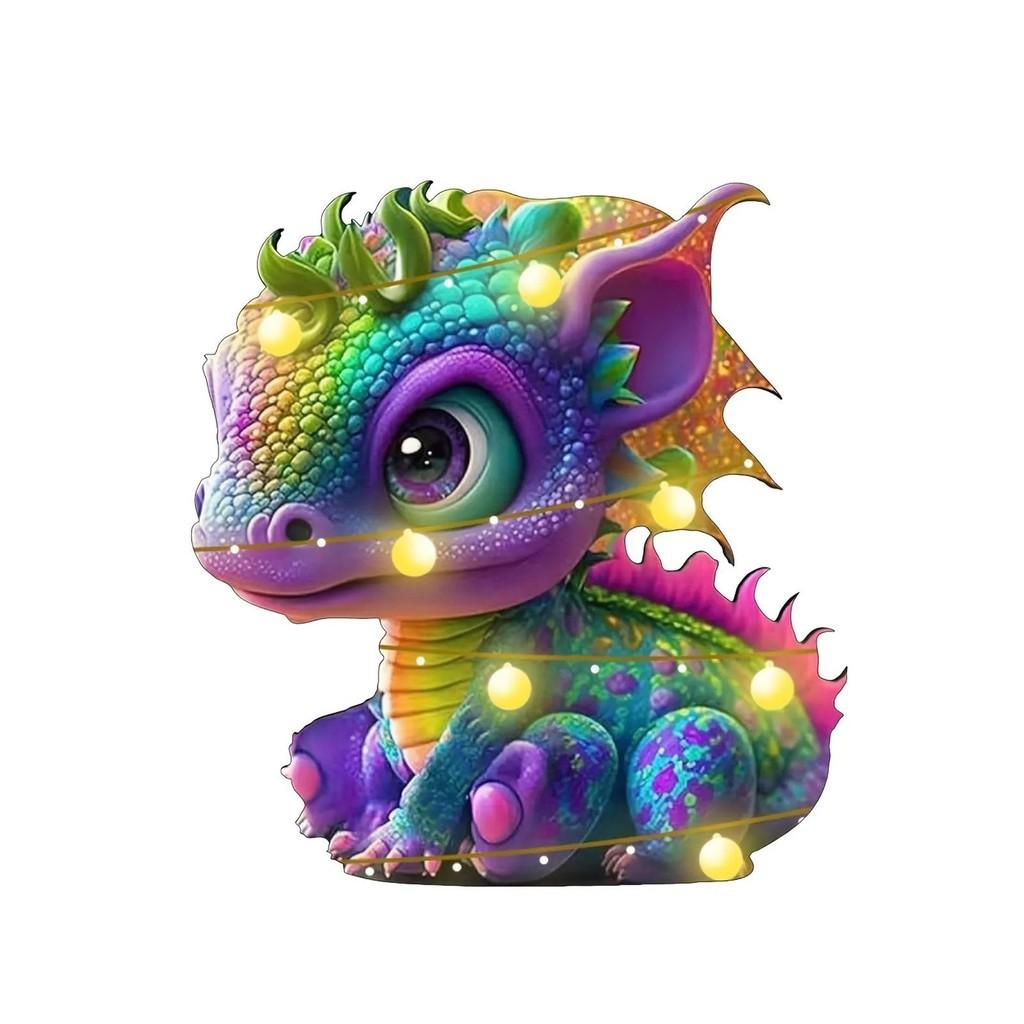 Acrylic Dragon Whimsical Baby Christmas Hanging Decor For Charming Holiday Atmosphere