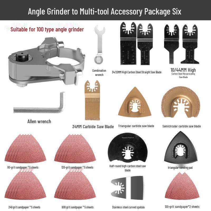 Angle Grinder Conversion Head: Multifunctional Woodworking Trimmer & Cutting Machine Adapter