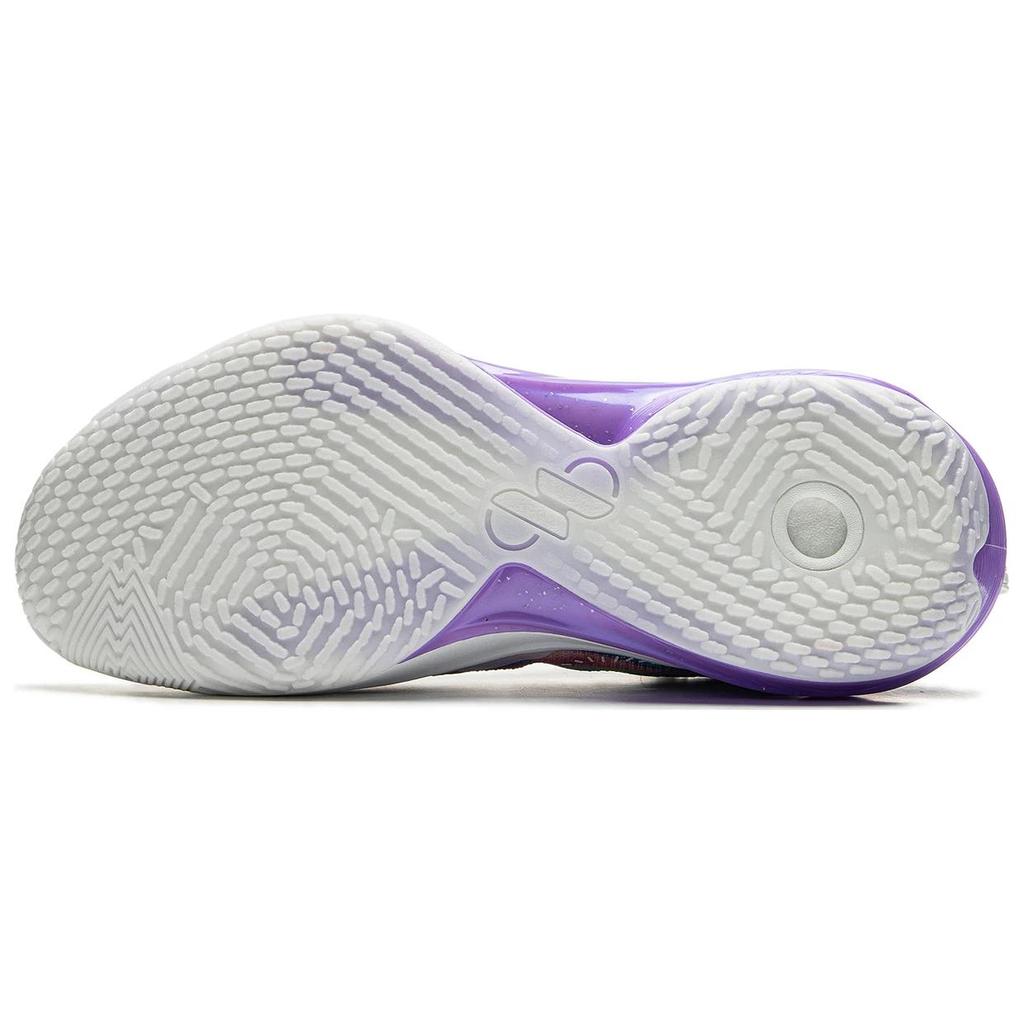New LiNing Flash Strike 11 Supportive And Elastic Low Top Basketball Shoes Men's Blue Purple ABAU053-7