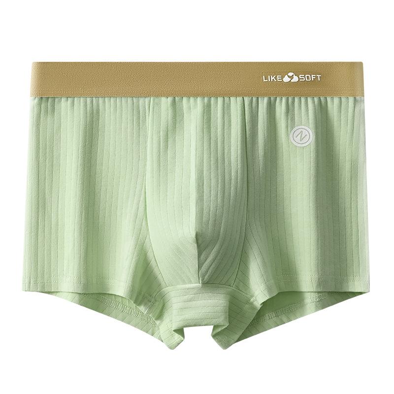 Calzoncillos tipo bóxer para hombre con cintura elástica y bragas transpirables