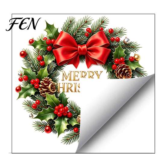 Holiday Wall Decals Christmas Snowman Wreath Toilet Sticker, Peel And Stick Bathroom Decor Waterproof PVC Sticker Decal, Removable Lid for