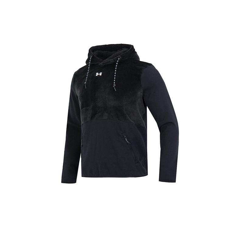 Under Armour Journey Fleece Hoodie Black Men s 1373874-001 L