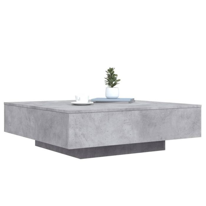 VidaXL Coffee Table Concrete Grey 100x100x31 Cm Engineered Wood 836598