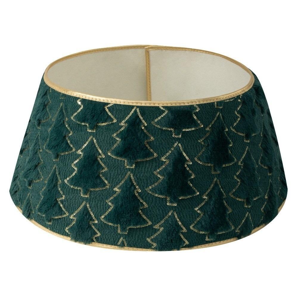 Round Christmas Tree Skirts Foldable Xmas Tree Foot Cover Christmas Tree Collar Office