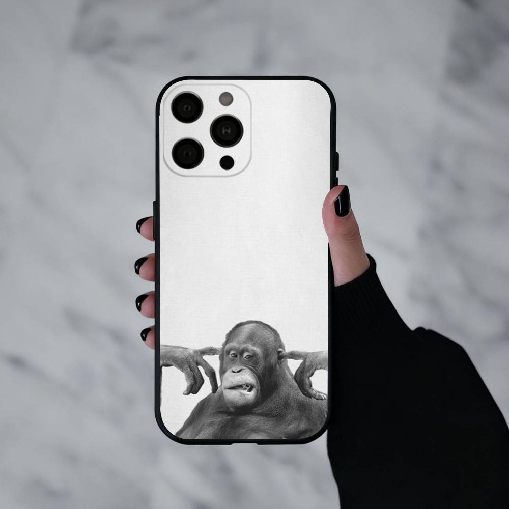 Funny M-Monkey Memes   Phone Case Silicone Soft For IPhone 17pro 16 15 14 13 12 11 X XR Plus Pro Max Plus