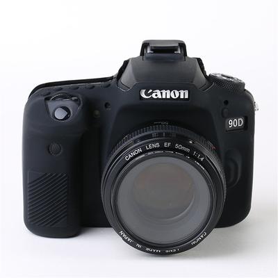 Miękkie silikonowe etui ochronne typu pancerz do aparatu Canon EOS 90D, odporne na wstrząsy, gumowa osłona, skóra