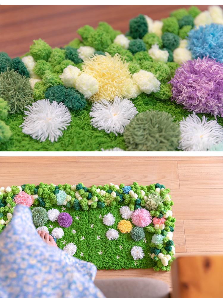 Moss Coaster Rug Kit: Beginner-Friendly Mori Style Doormat Gift Set