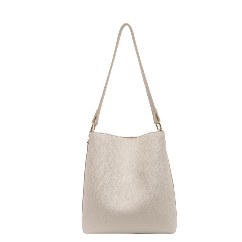 

Women s Stylish Solid Color Crossbody Bag - Large Capacity, Fashionable Textured Single Shoulder & Underarm Design 29x11x26 cm грязно-белый