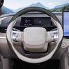 For Toyota bZ3X 2026 2026 Ultrathin Leather Steering Wheel Cover Breathable Car Interior Handle Covers Auto Accessories