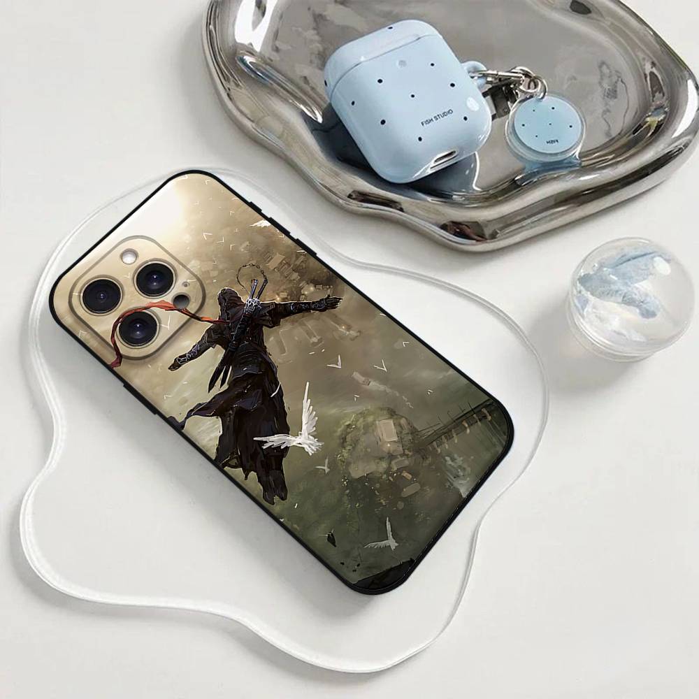 A-Assassins Game C-Creed Custodia per Telefono Custodia per Telefono Per Iphone 17 16 15 11 13 14 Pro Max X Xr Xs Max 12mini Cover Nera