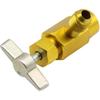 R134A Self-Sealing Can Tap Valve Refrigerant Dispenser Tool Bottle Opener, with 1/2" Female Right Hand Thread, 1/4inch SAE Male, T handle for easy