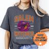 Salem Witch Varsity Shirt Massachusetts Cotton Tshirt Halloween Shirt Gothic Clothing Witchcraft Top Varsity Style Tee Witchy Gift for Her