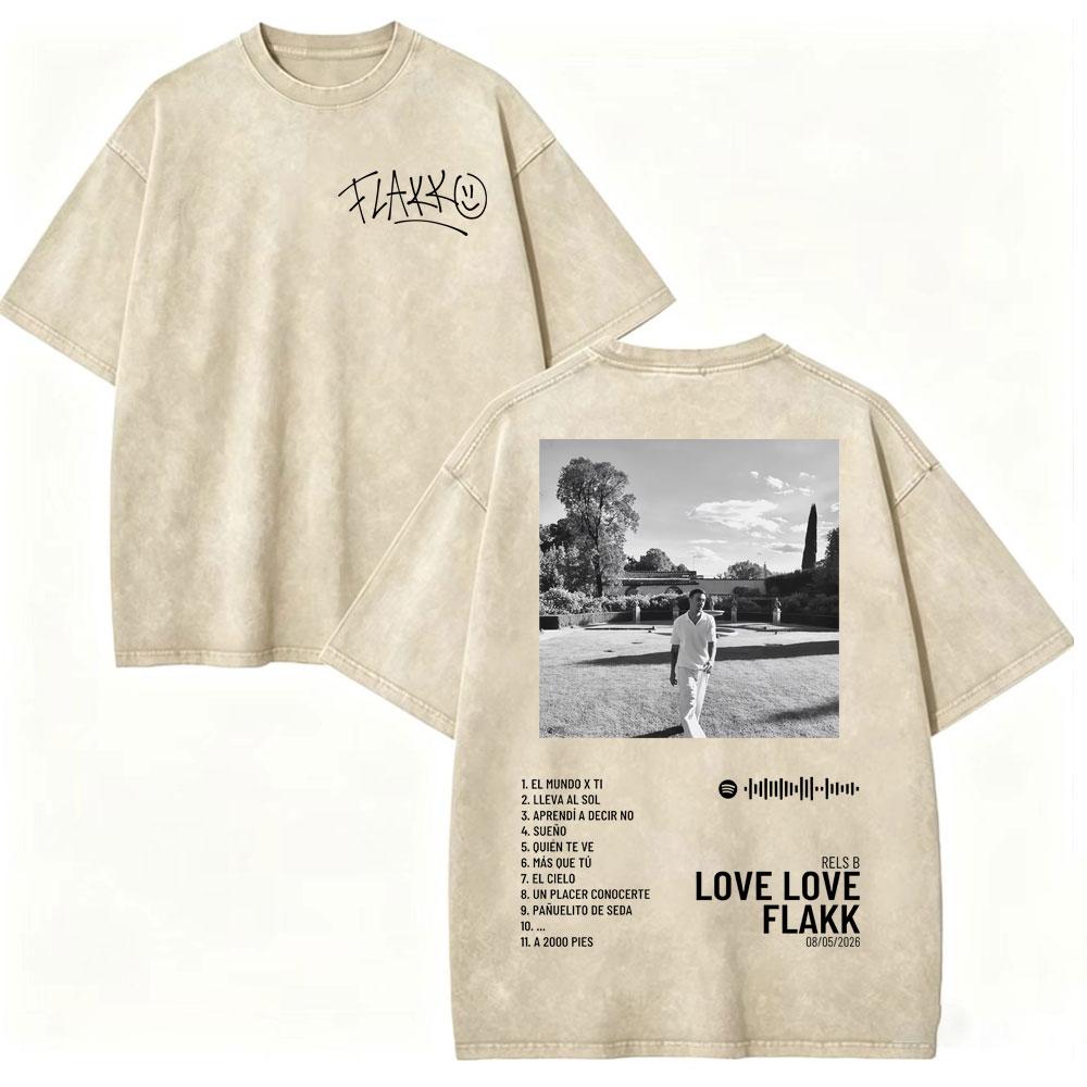 Vintage Washed Rapper Rels B Album Merch Tshirts Men Women Hip Hop Fashion Short Sleeve T Shirt Summer Casual Cotton Tshirts
