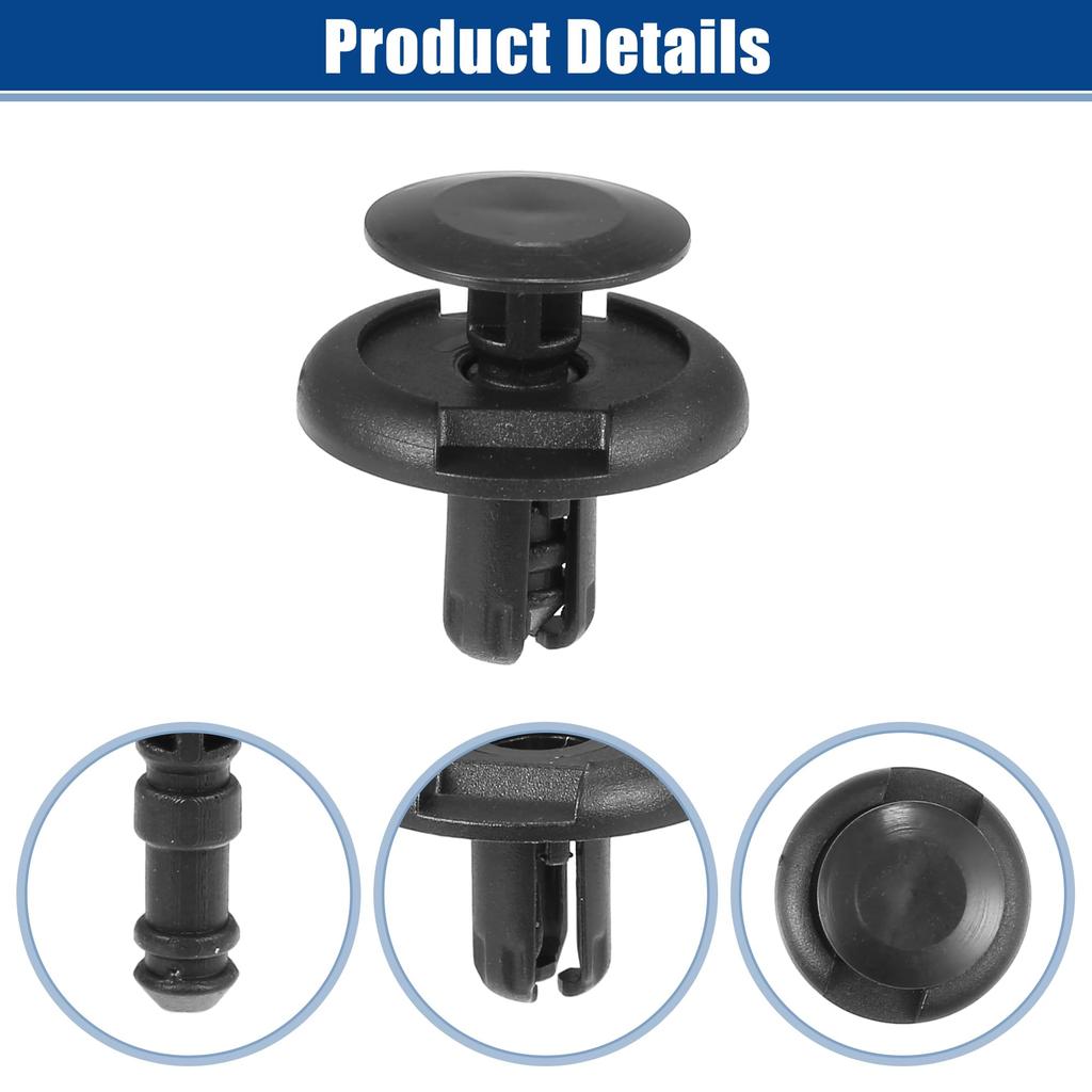 ACROPIX Toyota 4Runner 2003-2009 Car Radiator Cover Retainer Clip Push Type Rivets - 30 Pack
