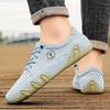 Men Lightweight Comfort Sneakers Non-slip Quality Stitch Solid Leather Shoes Outdoor Commute Casual Walking Driving Flats Shoes