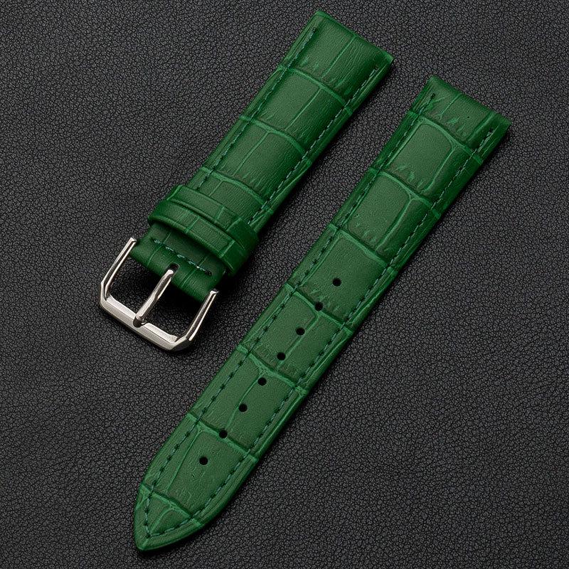 

Men s and Women s Calfskin Leather Bamboo Textured Watch Strap with Pin Buckle 12mm