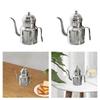 Stainless Steel Oil Container 450ml Leakproof Dispenser Pot for Cooking Camping Home Kitchen