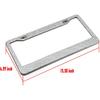 Car License Plate Frame for Women Men 2 Pcs Bling Rhinestone Licence Plate Holder Stainless Steel Covers with Screw Caps Crystal Glitter Tag