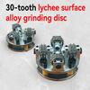 Lychee Surface Bush Hammer Wheel, 4" 20-Tooth & 5" 30-Tooth Grinding Disc for Angle Grinders