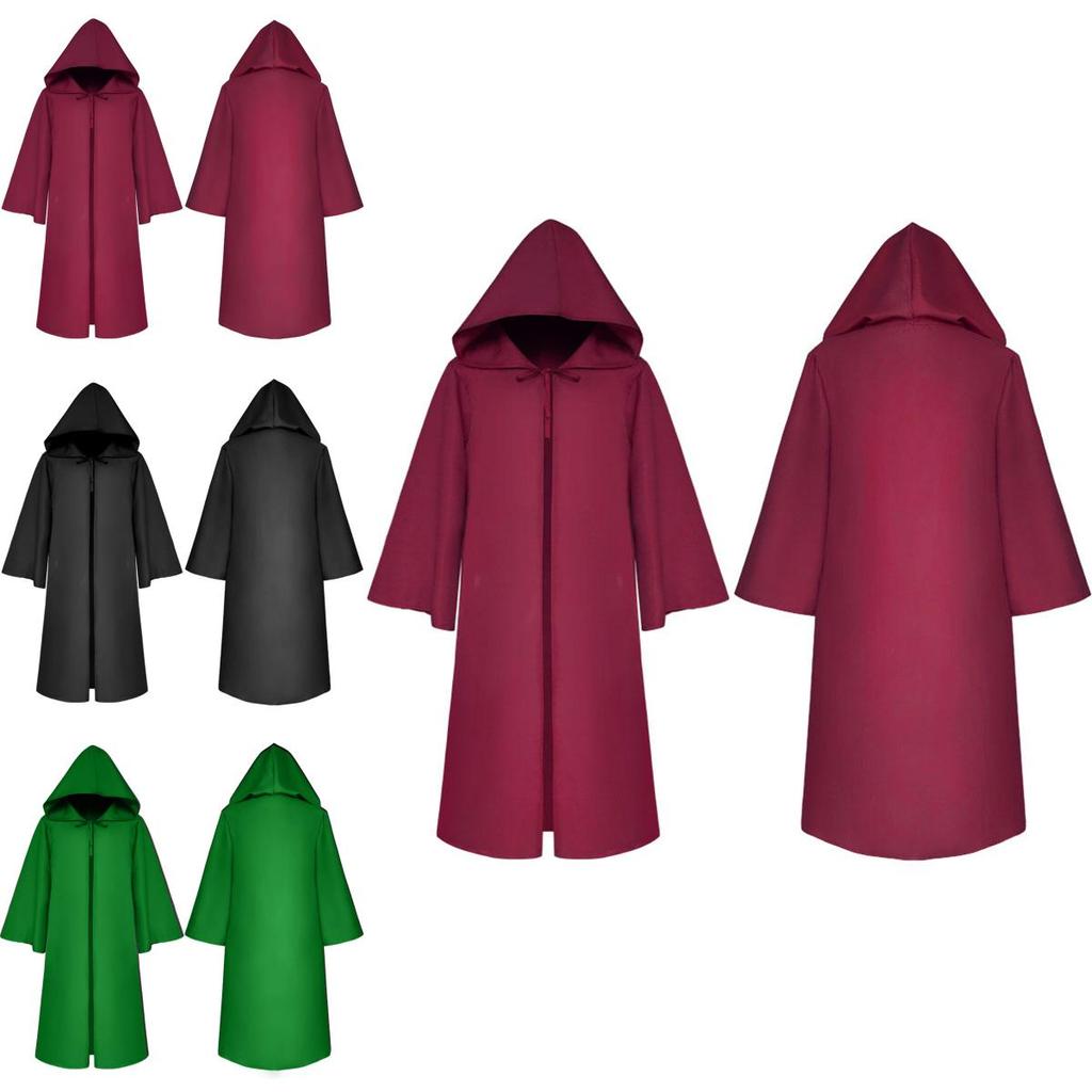 Premium Quality Star Wars Jedi Warrior Hooded Cloak Cape Robe For Cosplay Events