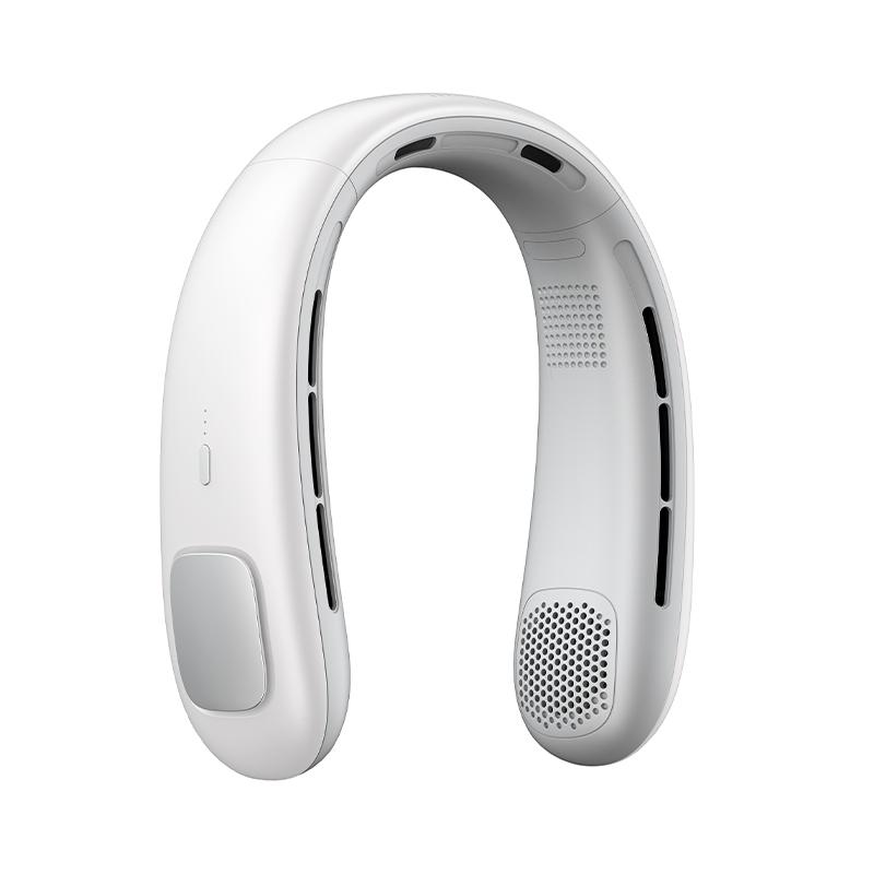 Nouveau Ventilateur de Cou Portable Amélioré 3 Vitesses Fonctionnement Sans Pales Portable Personnel Sans Feuilles, Rechargeable, Design Écouteurs