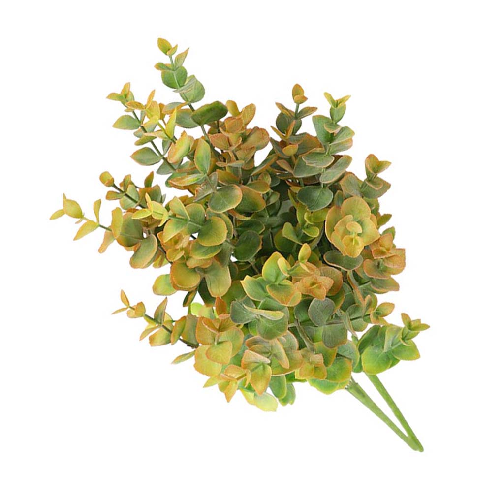 5-branch Artificial Plant Bouquet Plastic Plant Decoration Wedding Party Leaves