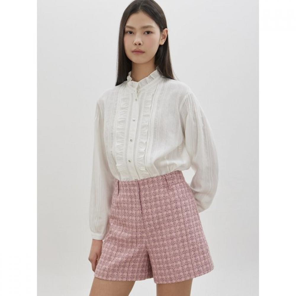 Cc Collect Frill Jacquard Blouse C261msc004c