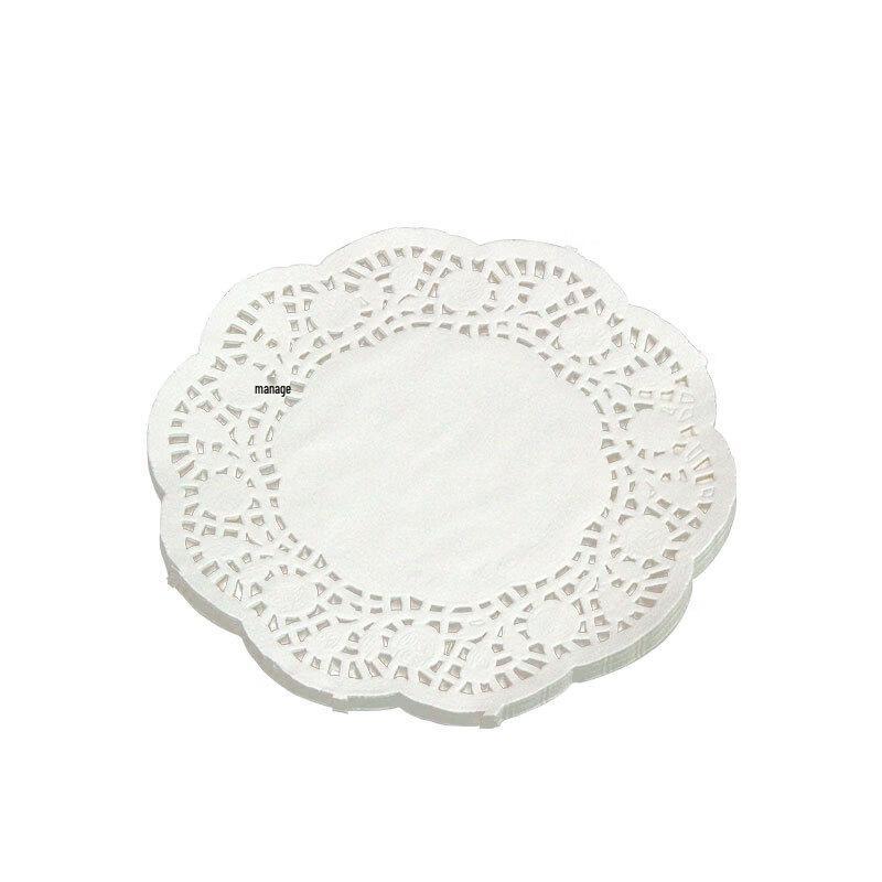 WS Kitchen Oil-Absorbing Round Lace Paper Doilies