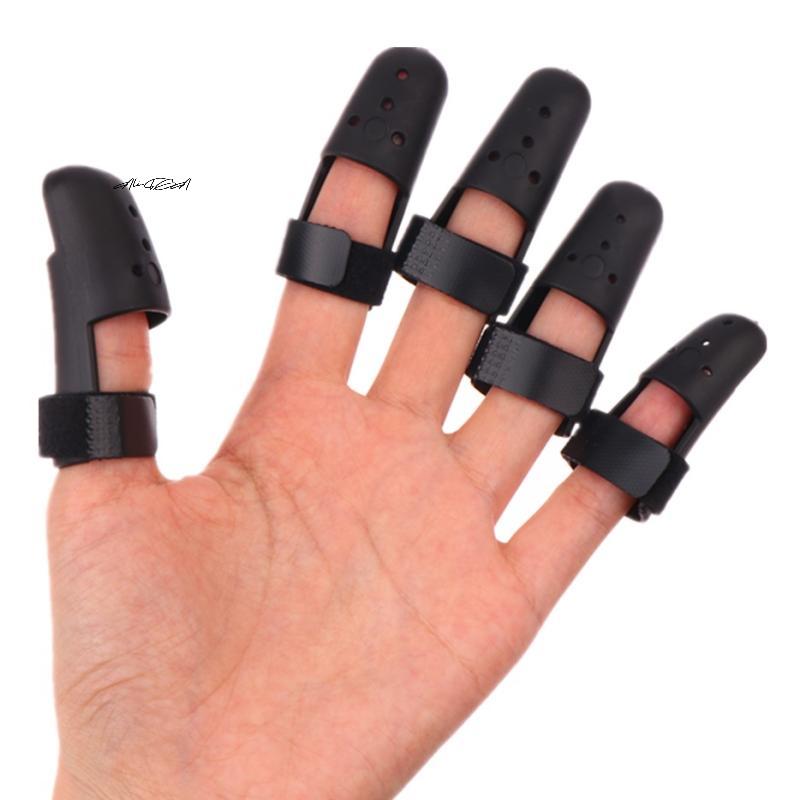 Black Adjustable Finger Splint Brace Support Protector for Arthritis Joint Pain Relief Injury - Finger Support Brace