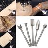 5 Pcs Wood Carving Engraving Drill Bit Set HSS Engraving Drill Bits DIY Wood Carving Tools