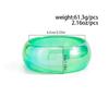 Punk Colorful Sparkling Transparent Wide Bracelet Chunky Party Geometric Arc Handmade Resin Acrylic Charm Bracelet Bangles Jewelry for Men and Women