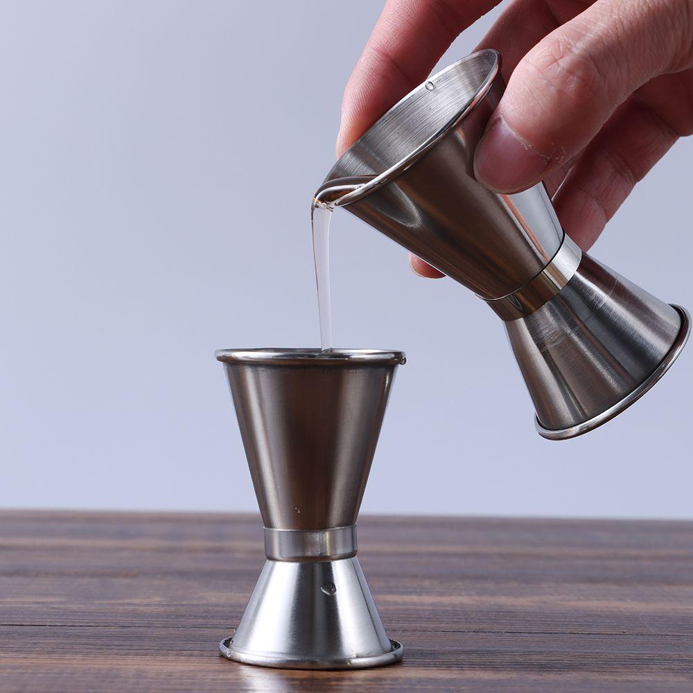 Stainless Steel Measuring Cups 15/30 25/50 20/40 30/50ml Bar Party Wine Cocktail Shaker Dual Shot Jigger Liquid Drinks DIY Tool