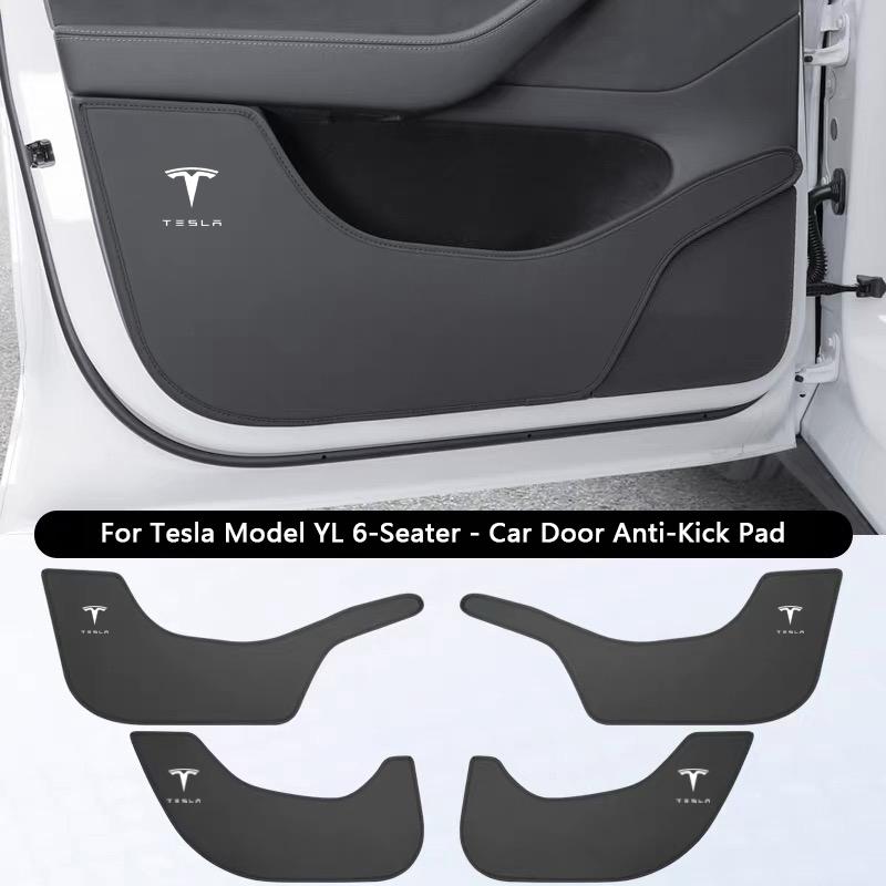 

Car Door Anti-Kick Pads For Tesla Model 3/Y/YL 2017-2026 PU Leather Front and Rear Door Side Panel Protection Pad Car Decoration