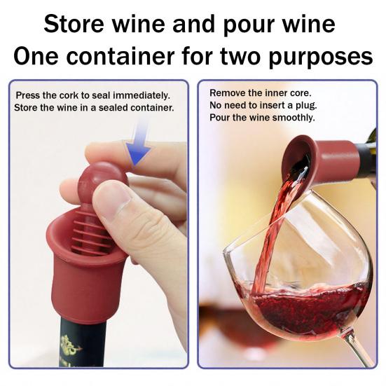Siliconen Wijnstop Herbruikbare Wijnflesstopser Afsluiting Fleshoes voor Bier Champagne Huis Keuken Bar Gebruik