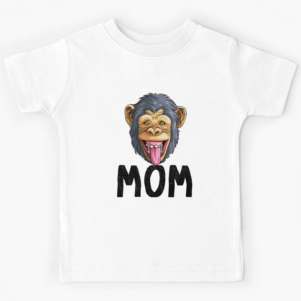 Monkey Mom Chimpanzee Kids T-Shirt 120