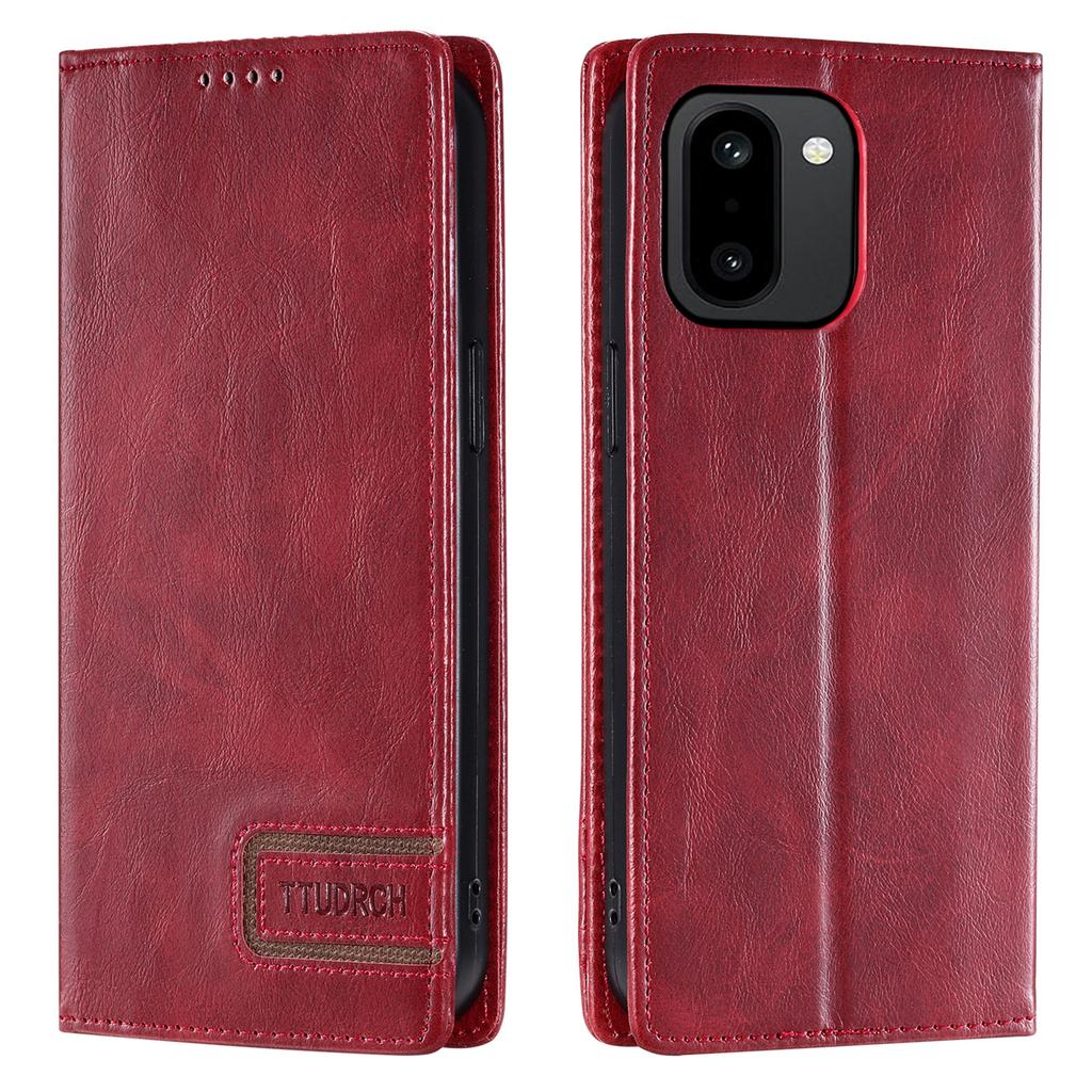 TTUDRCH Style 007 For OnePlus 15R 5G Leather Case RFID Blocking Wallet Stand Phone Cover