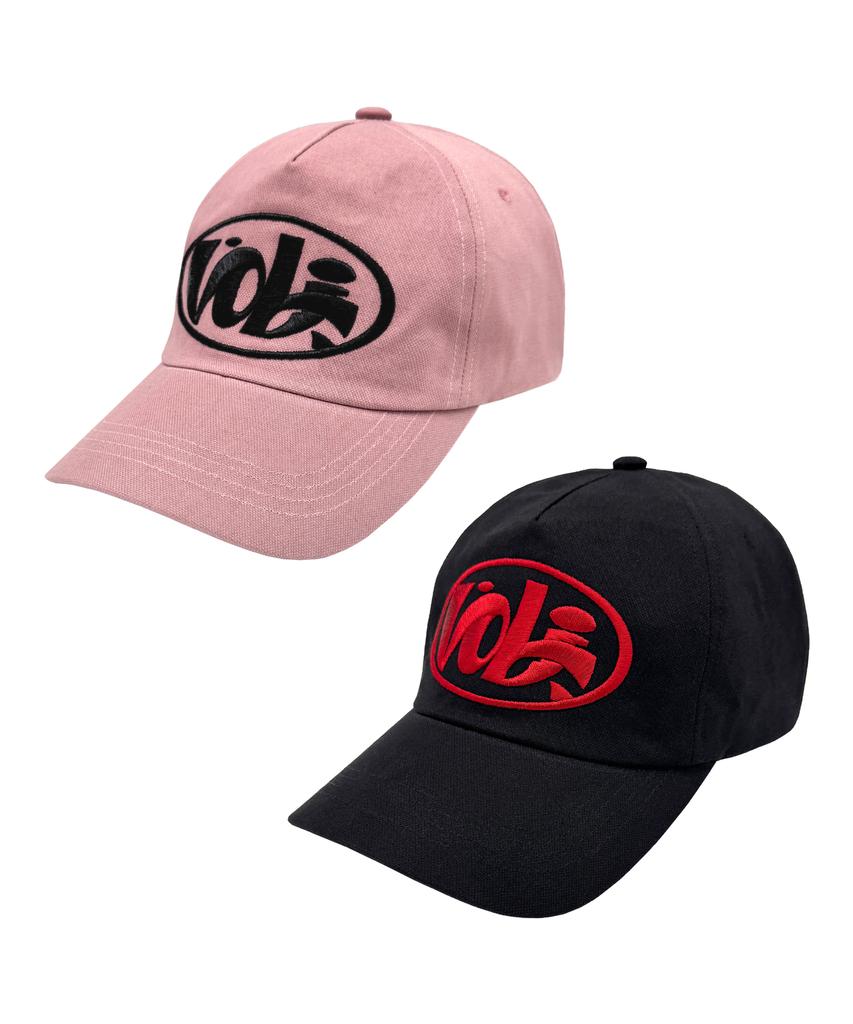 VIDEO JOCKEY Oval Logo Ball Cap [Black]