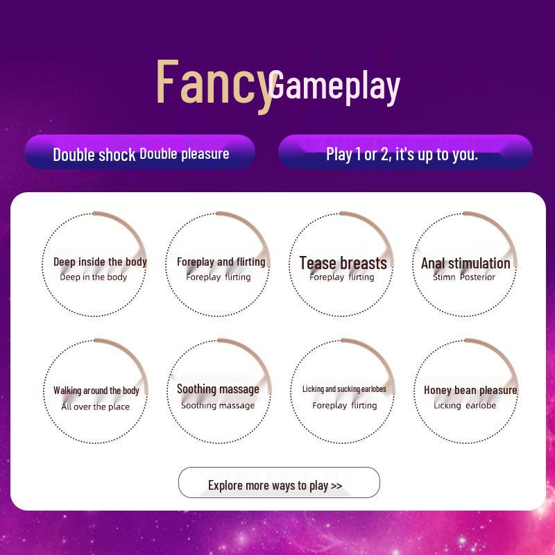 Lailes Podwójny Wibrator USB z Lizaniem Językiem do Samoprzyjemności i Użytku Par