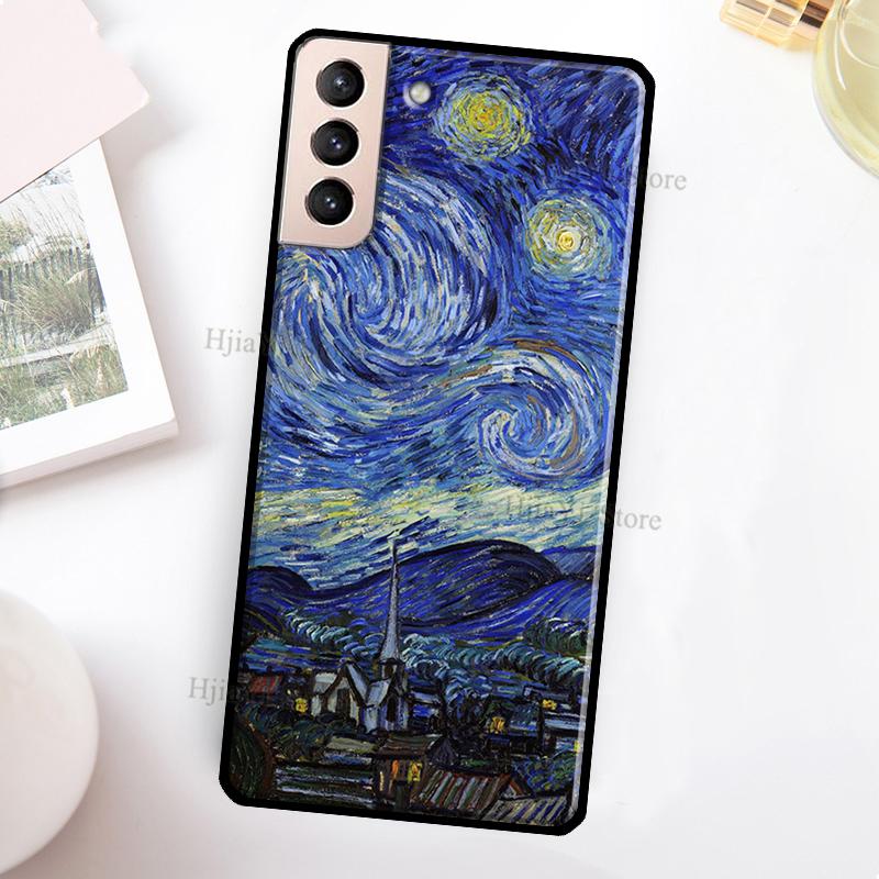Van Gogh Art Oil Painting Case For Samsung Galaxy S22 Ultra S20 S21 FE S8 S9 S10 Note 10 Plus Note 20 Ultra Cover