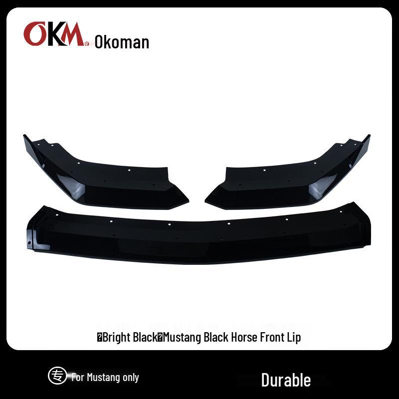 2024 Ford Mustang S650 Dark Horse Front Bumper Lip & Splitter Kit Matte Black [Dark Horse]