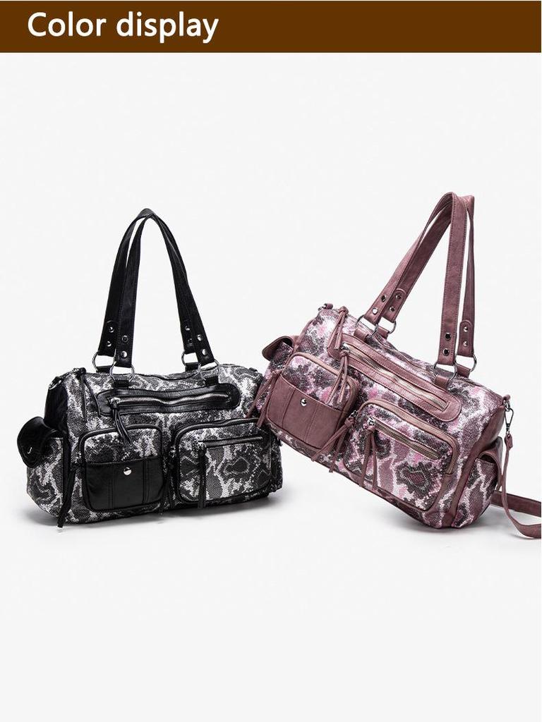Stylish Large-Capacity Multi-Pocket Women's Crossbody Bag & Tote